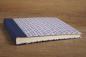 Preview: Photo album "Blue hearts", handmade photo album, for gluing, blue linen back